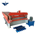 Double layer roll forming machine glazed roofing tile making machinery